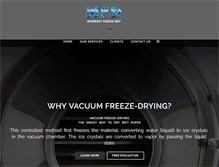 Tablet Screenshot of midwestfreezedry.com